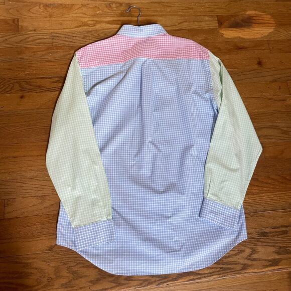 Vineyard Vines Men's Patchwork Slim Fit Tucker Button-Up Long-Sleeve Dress Shirt - Picture 7 of 11